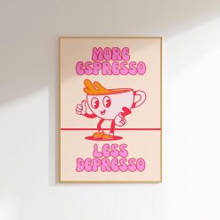 Coffee Wall Art Fun Kitchen Poster