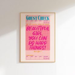 Preppy Wall Art Teen Girl Poster