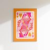 Sun Wall Art Hot Pink Poster