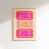 Ways To Say I Love You Pink Orange Wall Art Poster