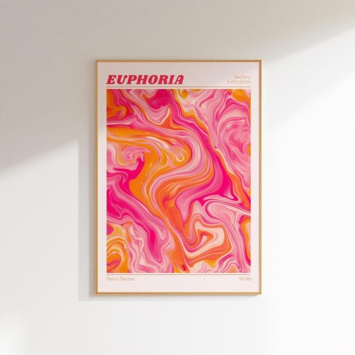 Modern Abstract Euphoria Art Poster