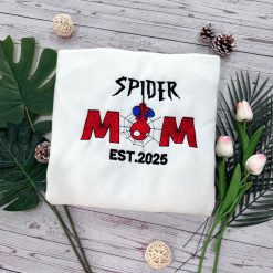 Spider Man EST 2025 Embroidered Sweatshirt Hoodie TShirt