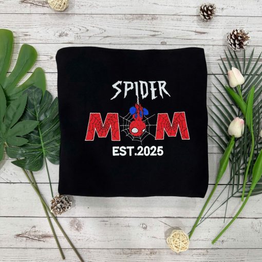 Spider Man EST 2025 – Embroidered Sweatshirt, Hoodie, T-Shirt