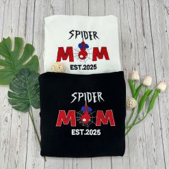 Spider Man EST 2025 – Embroidered Sweatshirt, Hoodie, T-Shirt