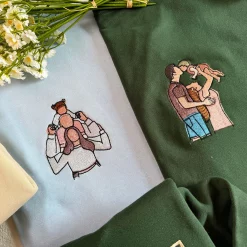 Custom Mom Dad Photo Embroidered Sweatshirt, Hoodie, T shirt 2