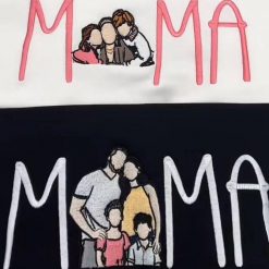 MAMA Embroidered Sweatshirt, Hoodie, T-Shirt