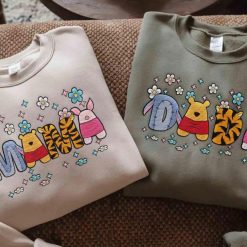 Mama & Dada Winnie the Pooh Embroidered Sweatshirt 2