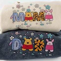 Mama & Dada Winnie the Pooh Embroidered Sweatshirt