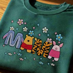 Mama & Dada Winnie the Pooh Embroidered Sweatshirt
