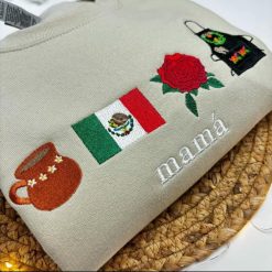 Mexico MaMa Embroidered Sweatshirt Hoodie TShirt