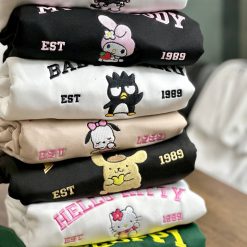 Sanrio Characters Embroidered Sweatshirt8