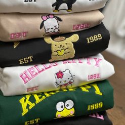 Sanrio Characters Embroidered Sweatshirt9
