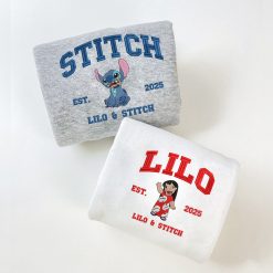 Lilo & Stitch Matching Embroidered Sweatshirt, Hoodie, T-shirt