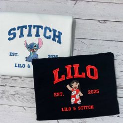 Lilo & Stitch Matching Embroidered Sweatshirt, Hoodie, T-shirt
