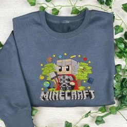 Thor Avengers MineCrafts Embroidered Sweatshirt, Hoodie, T shirt4