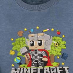 Thor Avengers MineCrafts Embroidered Sweatshirt, Hoodie, T shirt5