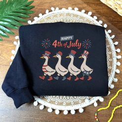 Adorable Silly Goose 4th of July Embroidered Sweatshirt, Hoodie, T shirt3