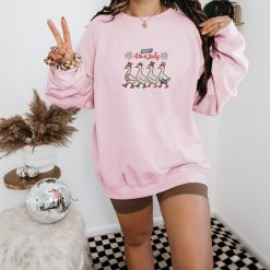 Adorable Silly Goose 4th of July Embroidered Sweatshirt, Hoodie, T-shirt