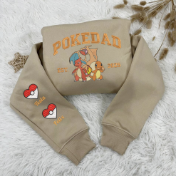 Charizard PokeDad Custom Embroidered Sweatshirt, Hoodie, T shirt3
