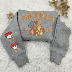 Charizard PokeDad Custom Embroidered Sweatshirt, Hoodie, T shirt5
