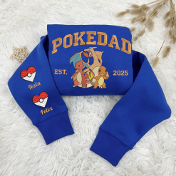 Charizard PokeDad Custom Embroidered Sweatshirt, Hoodie, T shirt6