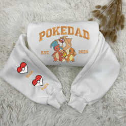 Charizard PokeDad Custom Embroidered Sweatshirt, Hoodie, T-shirt
