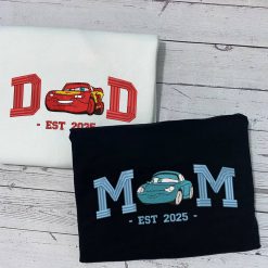 Dad & Mom Cars Embroidered Sweatshirt, Hoodie, T shirt1
