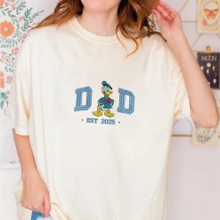 Dad & Mom Disney Cartoon Matching Donald Duck Embroidered Sweatshirt, Hoodie, T shirt2