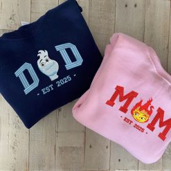 Dad & Mom Elemental Embroidered Sweatshirt, Hoodie, T shirt3