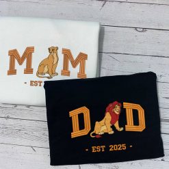 Dad & Mom Lion King Embroidered Sweatshirt, Hoodie, T shirt1