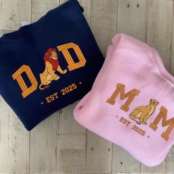 Dad & Mom Lion King Embroidered Sweatshirt, Hoodie, T shirt5