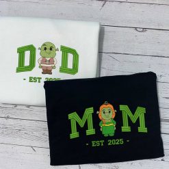 Dad & Mom Matching Shrek & Fiona Embroidered Sweatshirt, Hoodie, T shirt4