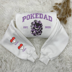 Gengar PokeDad Custom Embroidered Sweatshirt, Hoodie, T shirt1