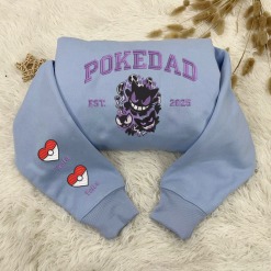 Gengar PokeDad Custom Embroidered Sweatshirt, Hoodie, T shirt3