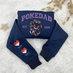 Gengar PokeDad Custom Embroidered Sweatshirt, Hoodie, T shirt5