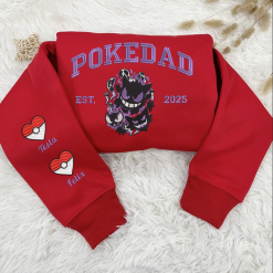 Gengar PokeDad Custom Embroidered Sweatshirt, Hoodie, T shirt6