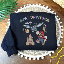 Mario Epic Universe Embroidered Sweatshirt, Hoodie, T shirt1