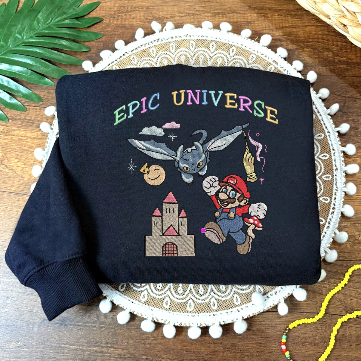 Mario Epic Universe Embroidered Sweatshirt, Hoodie, T-shirt Mario Epic Universe Embroidered Sweatshirt, Hoodie, T-shirt