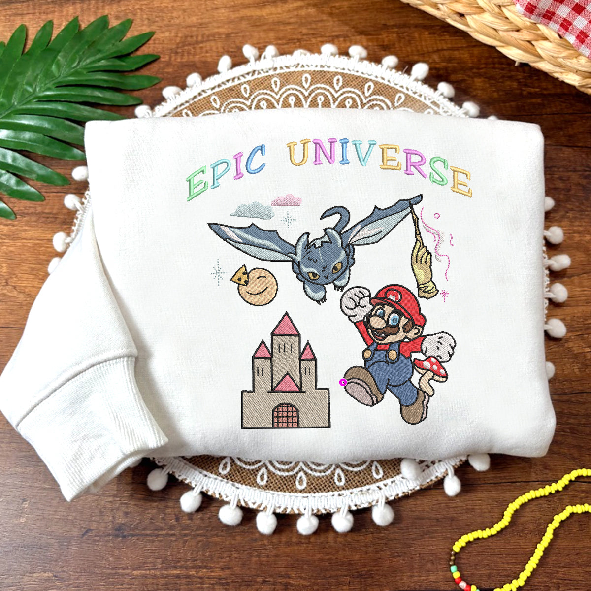 Mario Epic Universe Embroidered Sweatshirt, Hoodie, T-shirt Mario Epic Universe Embroidered Sweatshirt, Hoodie, T-shirt