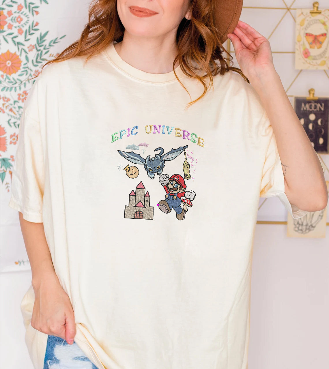 Mario Epic Universe Embroidered Sweatshirt, Hoodie, T-shirt Mario Epic Universe Embroidered Sweatshirt, Hoodie, T-shirt
