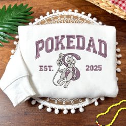 PokeDad Pokemon Characters EST 2025 Embroidered Sweatshirt, Hoodie, T shirt4