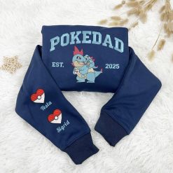 PokeDad Pokemon Characters Embroidered Sweatshirt, Hoodie, T shirt3