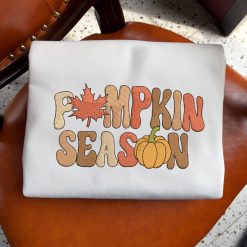 Pumpkin Season Cozy Autumn Embroidered Sweatshirt, Hoodie, T shirt1