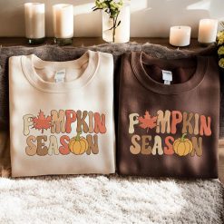 Pumpkin Season Cozy Autumn Embroidered Sweatshirt, Hoodie, T shirt2