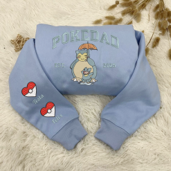 Snorlax PokeDad Custom Embroidered Sweatshirt, Hoodie, T shirt6