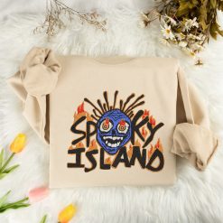 Spooky Island Retro Halloween Horror Vibes Embroidered Sweatshirt, Hoodie, T shirt3