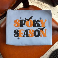 Spooky Season Halloween Embroidered Sweatshirt, Hoodie, T-shirt