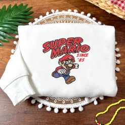 Super Mario Since' 85 Embroidered Sweatshirt, Hoodie, T shirt2