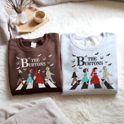 The Burtons Halloween Themed Crosswalk Embroidered Sweatshirt, Hoodie, T shirt2