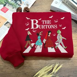 The Burtons Halloween-Themed Crosswalk Embroidered Sweatshirt, Hoodie, T-shirt